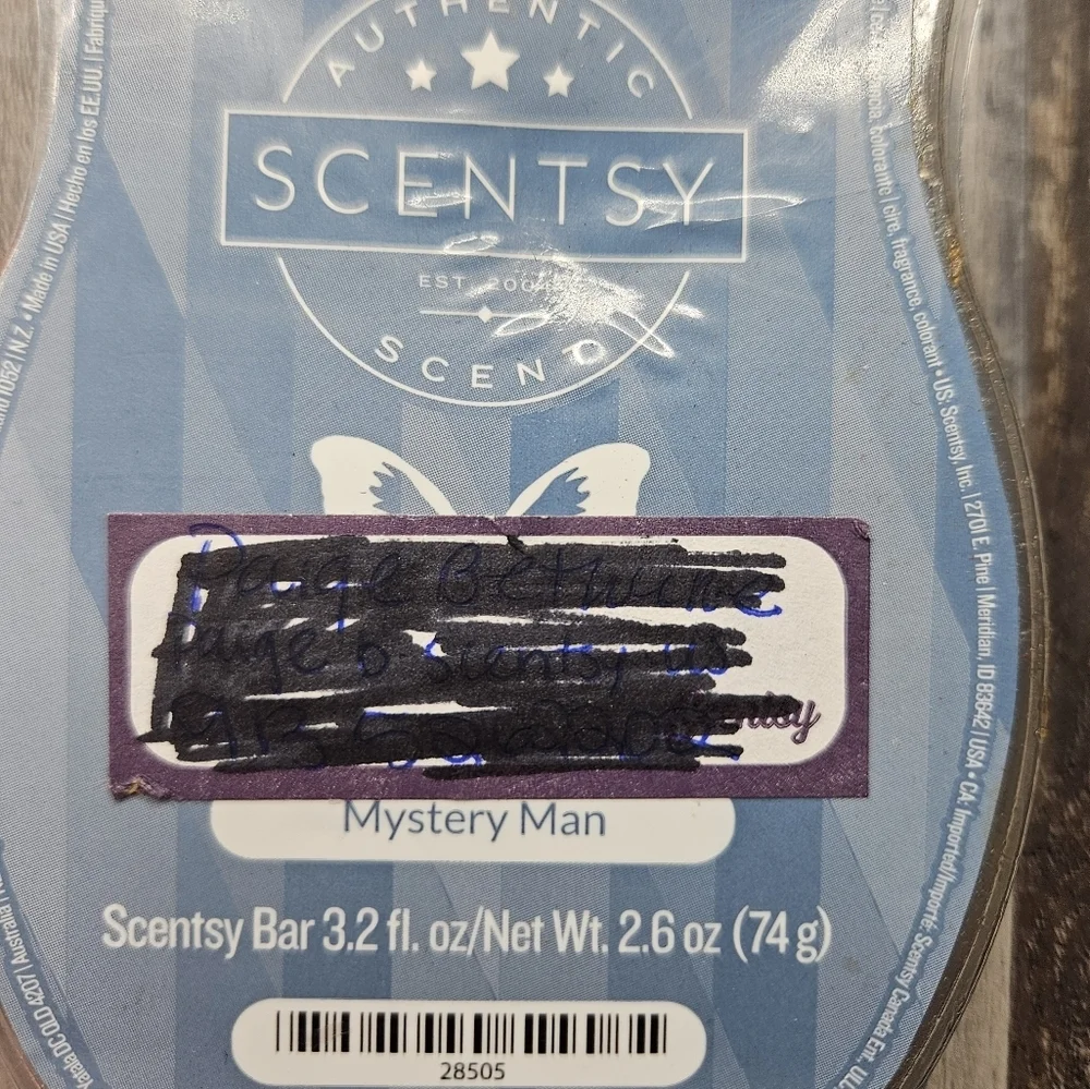 Scentsy Melting Wax Sweet Pea Vanilla,  Mystery Man, Pumpkin Pear